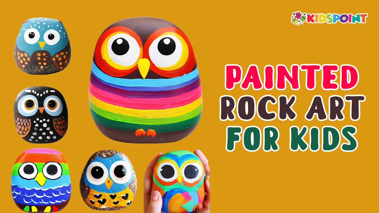 painted rock art for kids