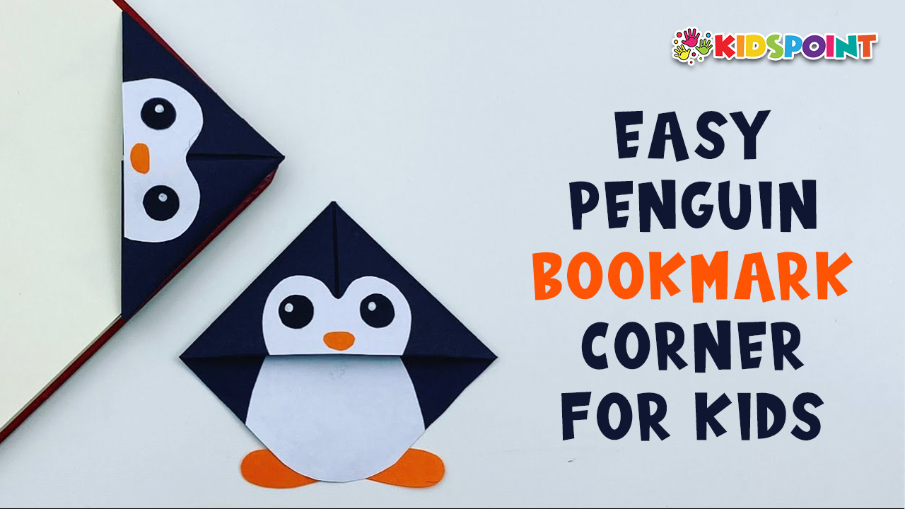 Easy Penguin Bookmark Corners for Kids