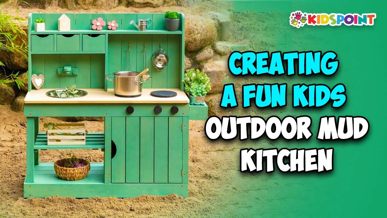 creating a fun kids outdoor mud kitchen