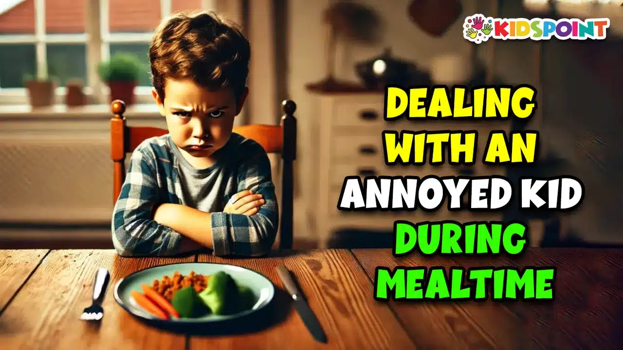 dealing with an annoyed kid during mealtime