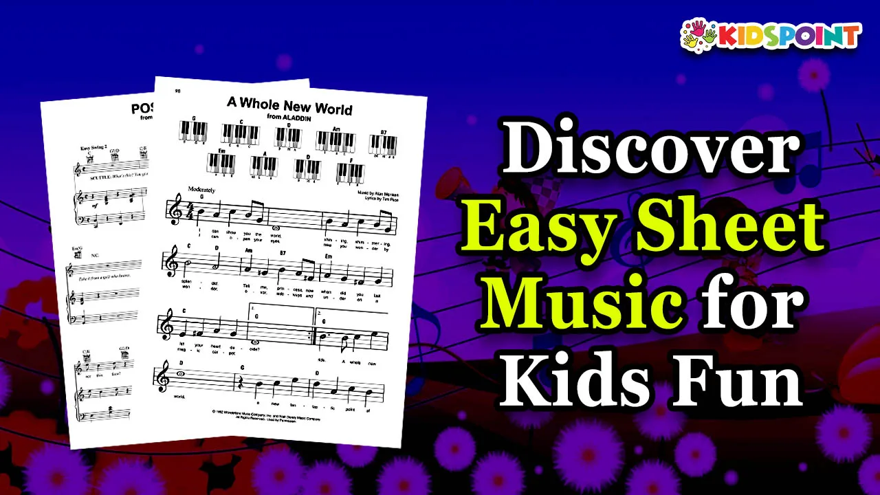 discover easy sheet music for kids' fun