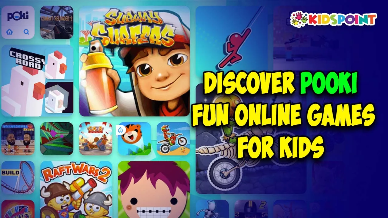 discover pooki fun online games for kids