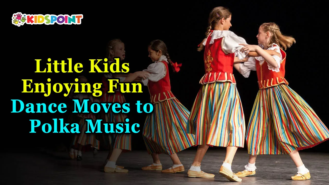 little kids enjoying fun dance moves to polka music