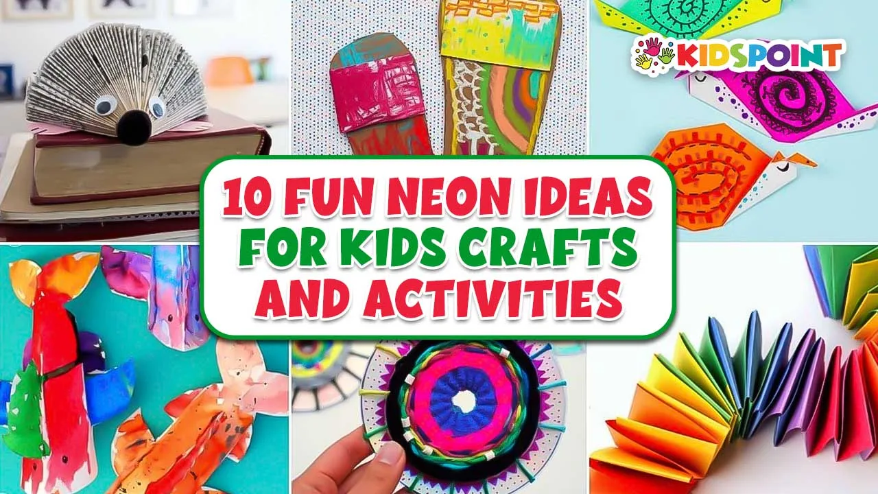 10 fun neon ideas for kids' crafts and activities