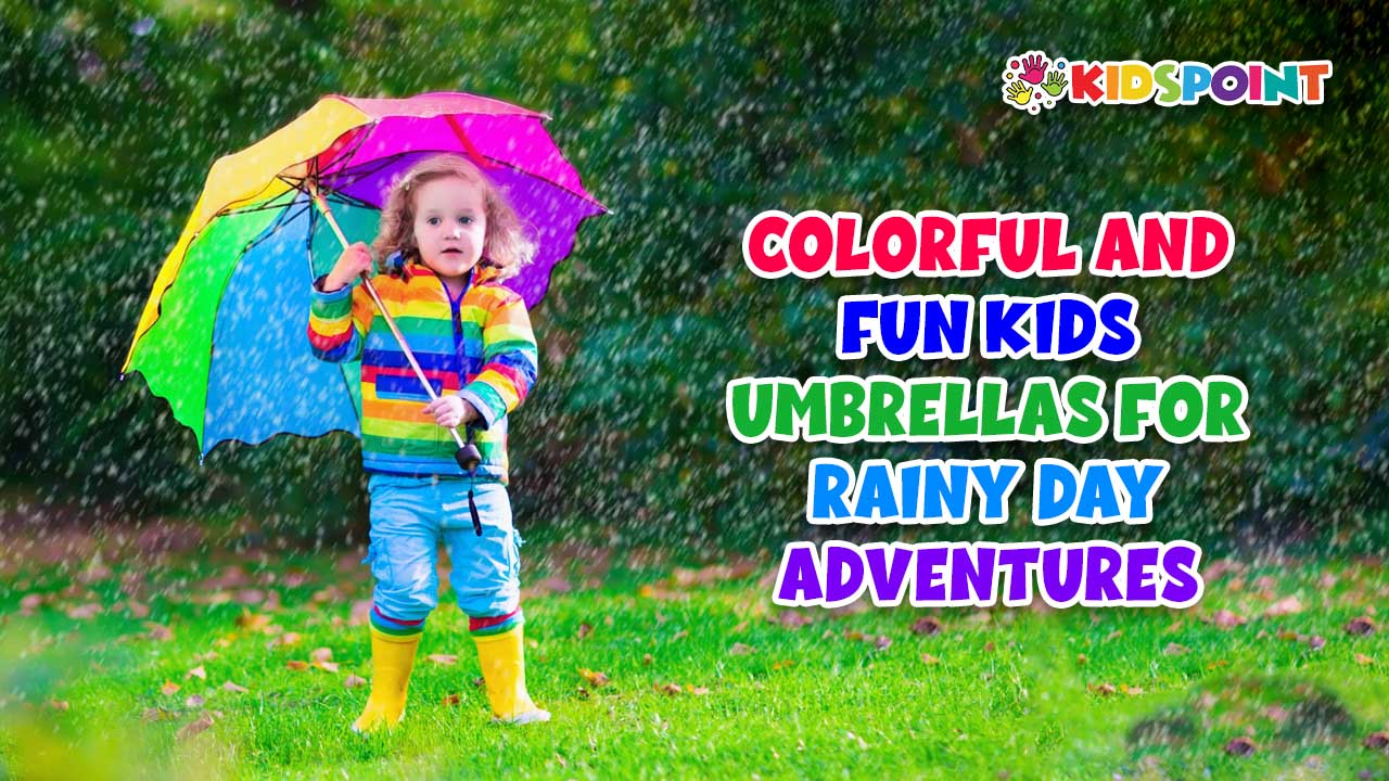 colorful and fun kids umbrellas for rainy day adventures