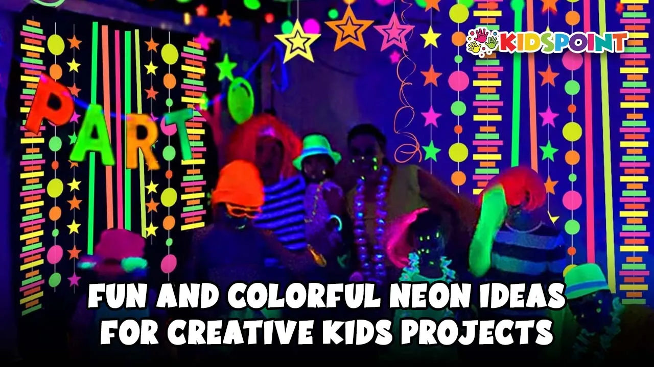 fun and colorful neon ideas for creative kids' projects