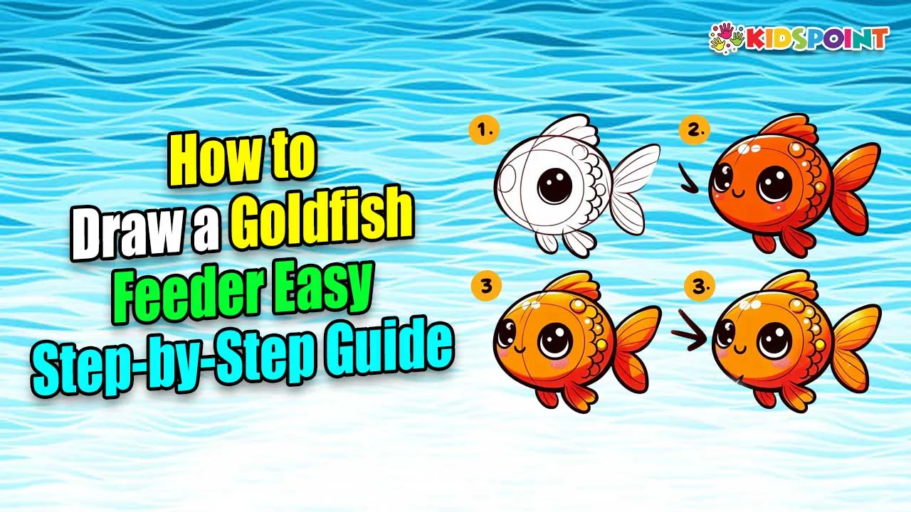 how to draw a goldfish feeder easy step-by-step guide