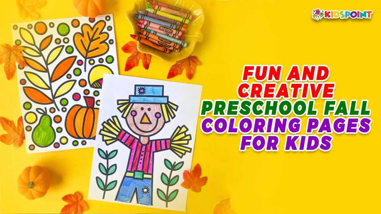 fun and creative preschool fall coloring pages for kids