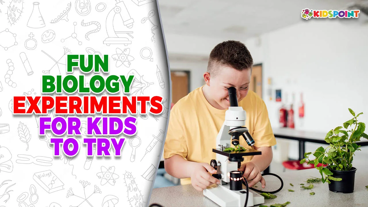 fun biology experiments for kids to try