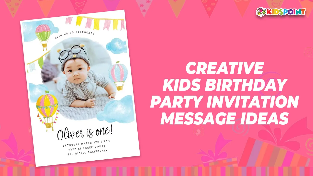 creative kids birthday party invitation message ideas