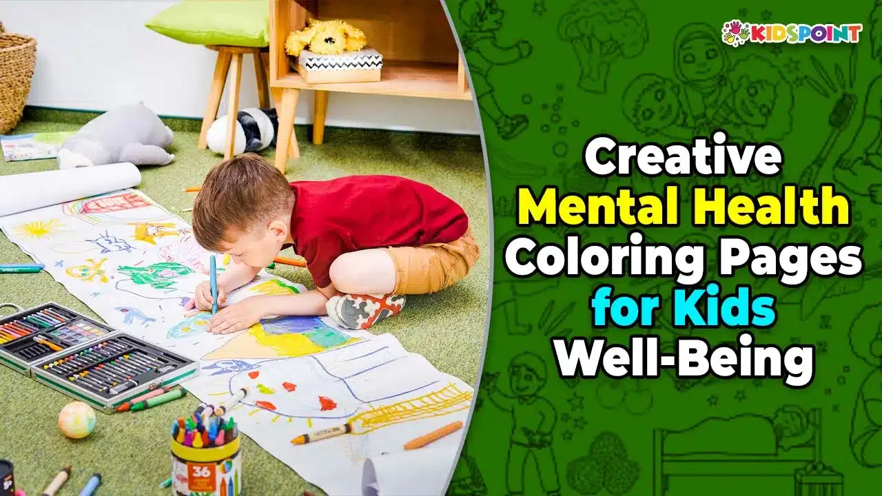 creative mental health coloring pages for kids well-being