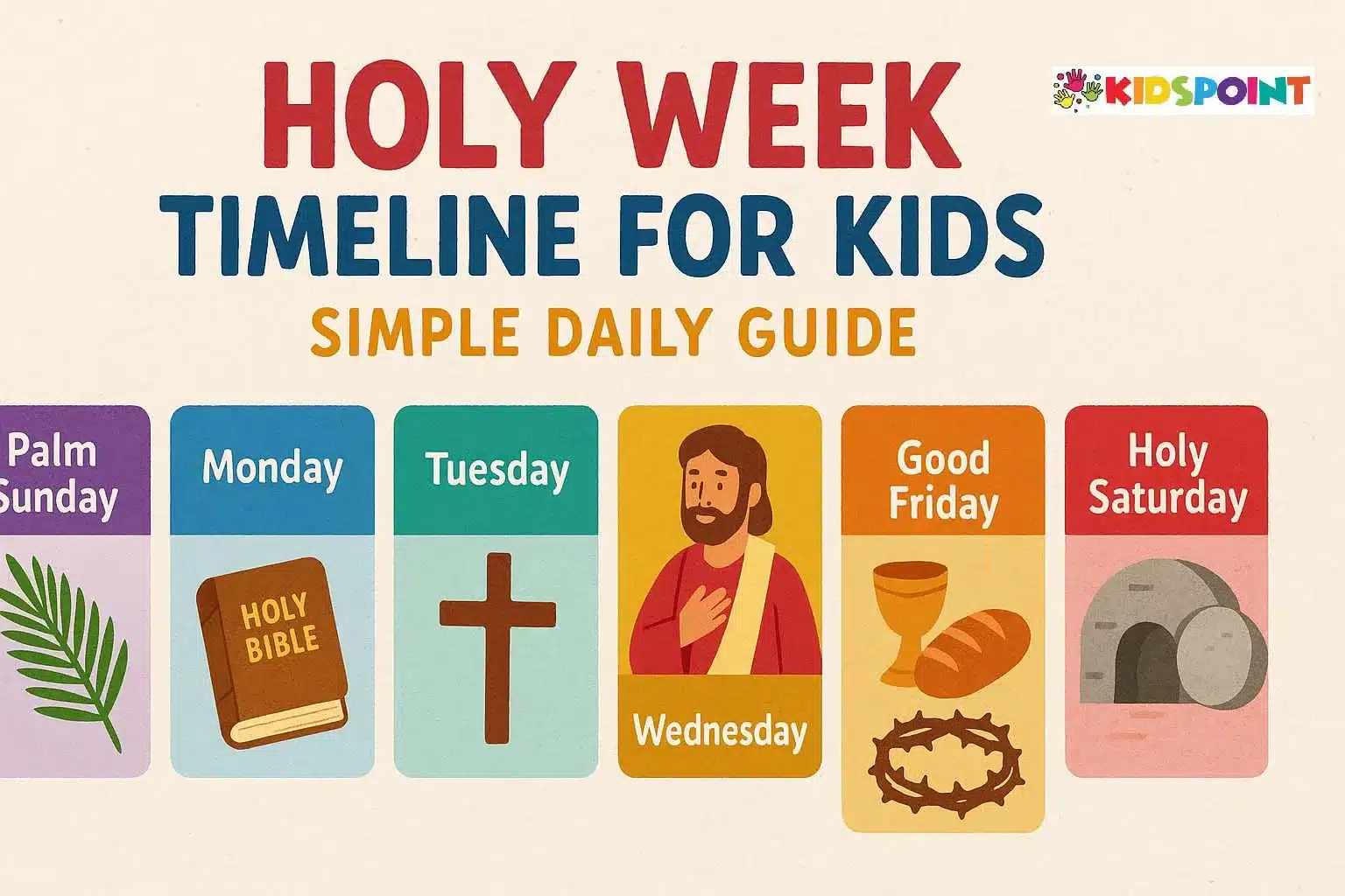 Holy Week Timeline for Kids: Simple Daily Guide