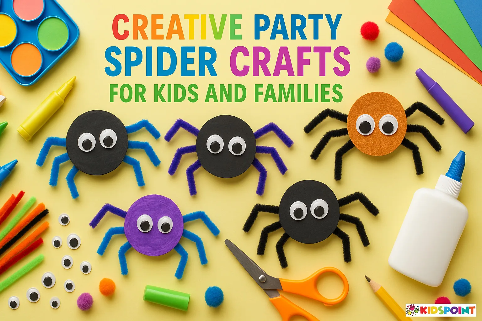Creative Party Spider Crafts for Kids and Families