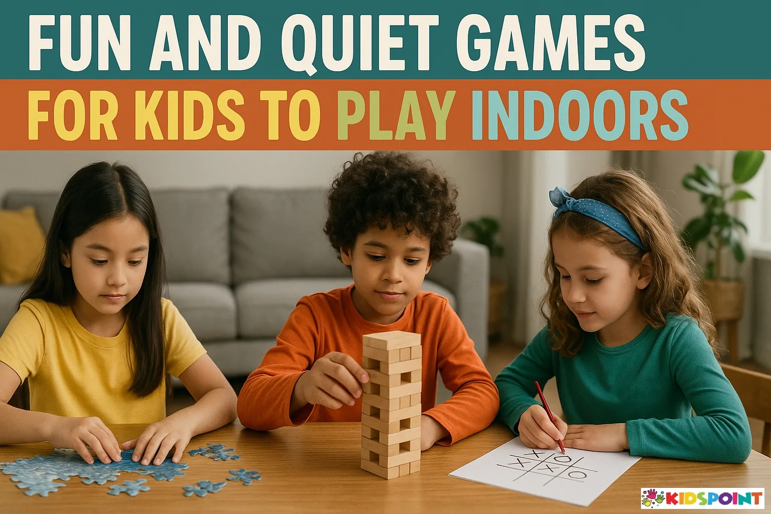 Fun and Quiet Games for Kids to Play Indoors