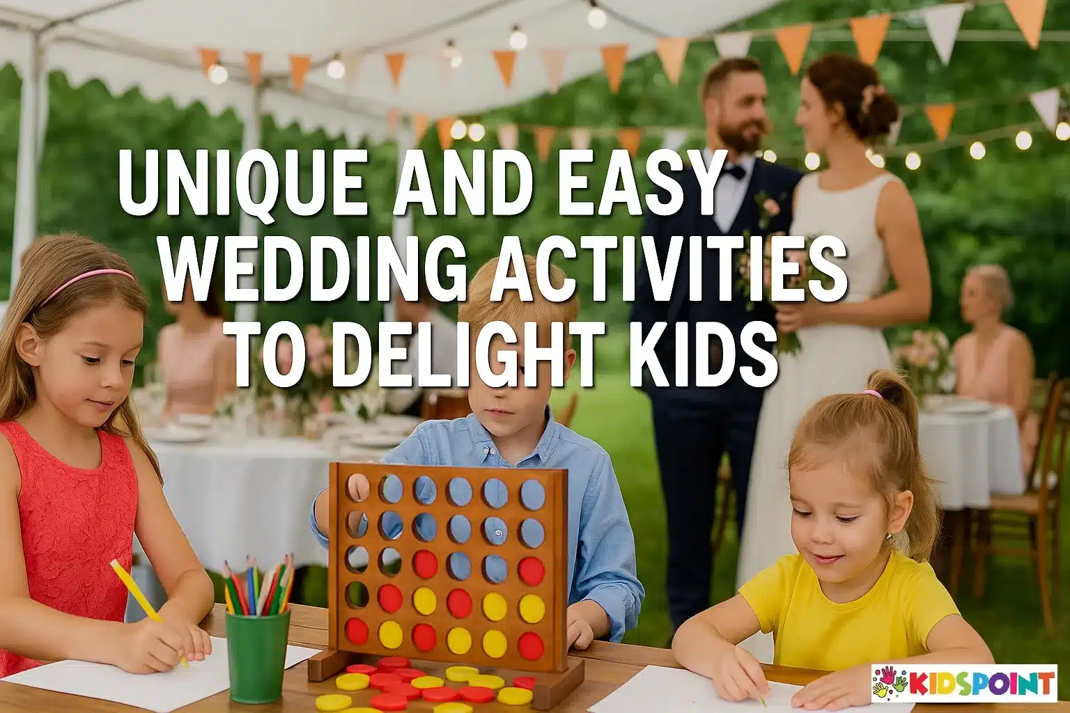 unique and easy wedding activities to delight kids