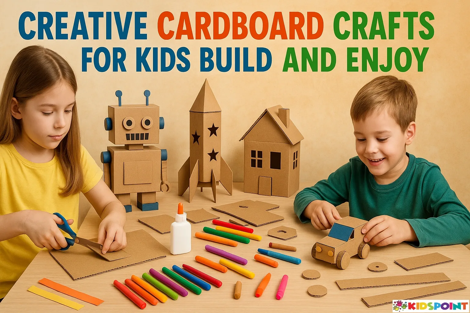 Creative Cardboard Crafts for Kids to Build and Enjoy