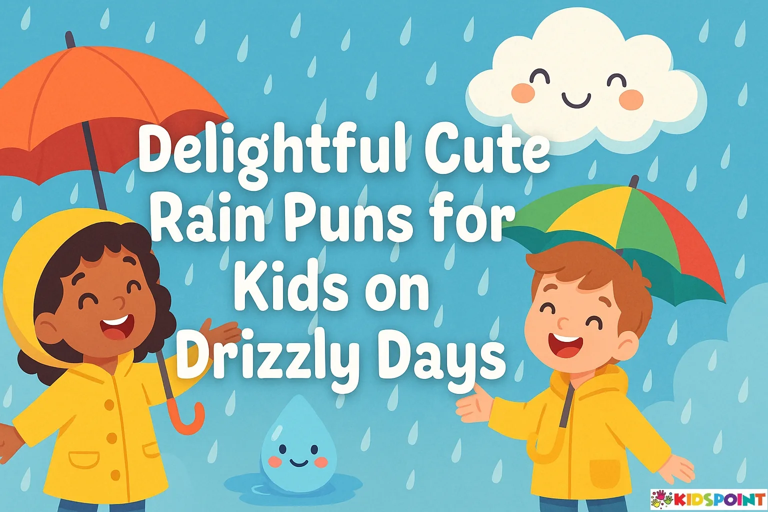 Delightful Cute Rain Puns for Kids on Drizzly Days