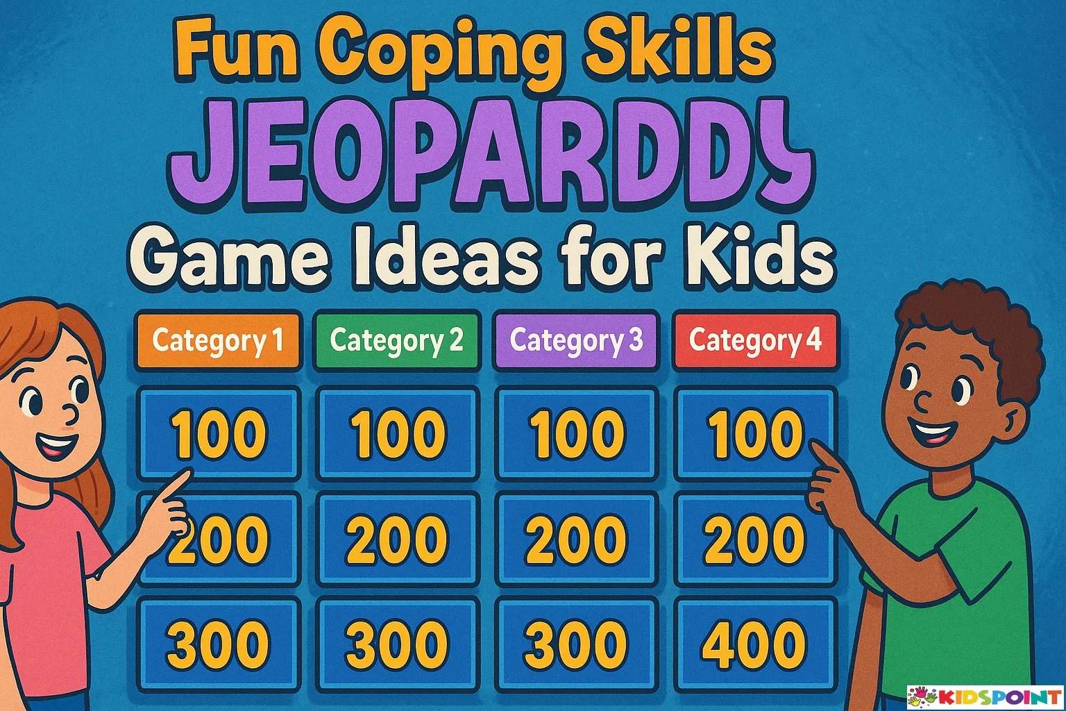Fun Coping Skills Jeopardy Game Ideas for Kids