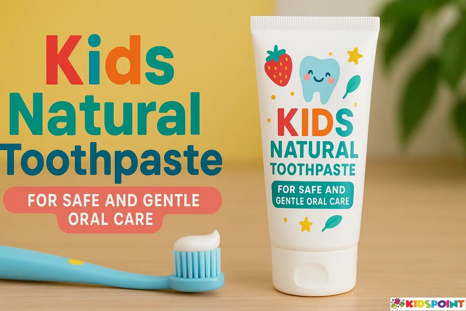 Kids Natural Toothpaste for Safe and Gentle Oral Care