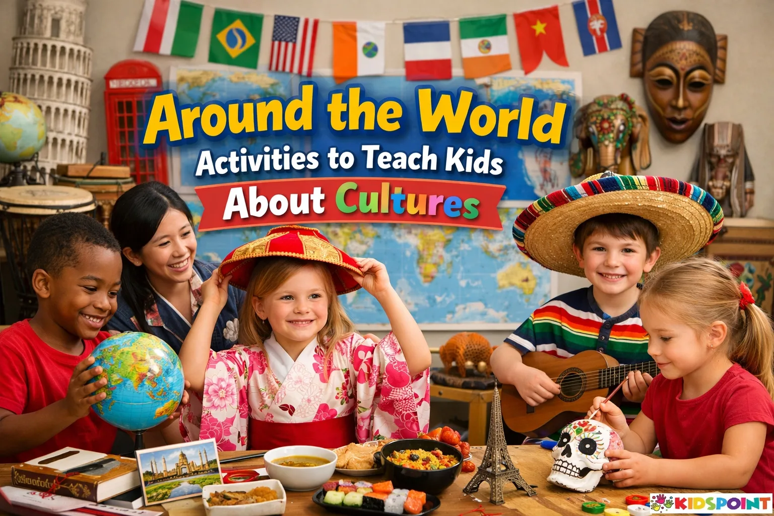 Around the World Activities to Teach Kids About Cultures