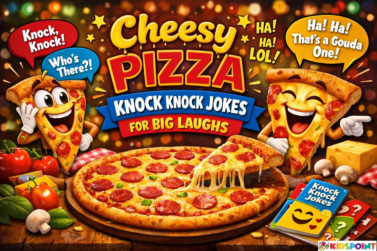 Cheesy Pizza Knock Knock Jokes for Big Laughs