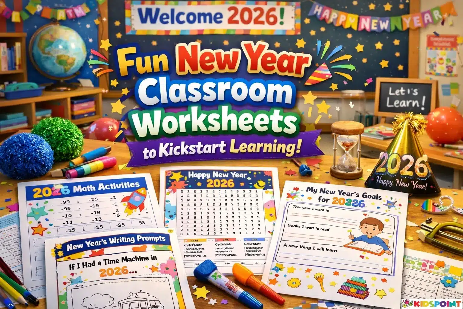 Fun New Year Classroom Worksheets to Kickstart Learning