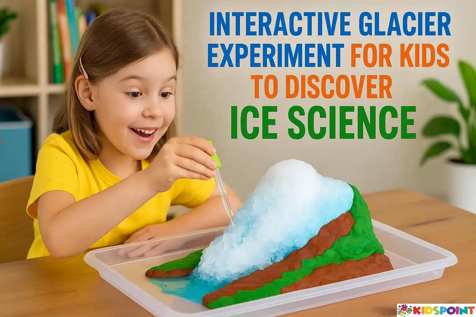 Interactive Glacier Experiment for Kids to Discover Ice Science