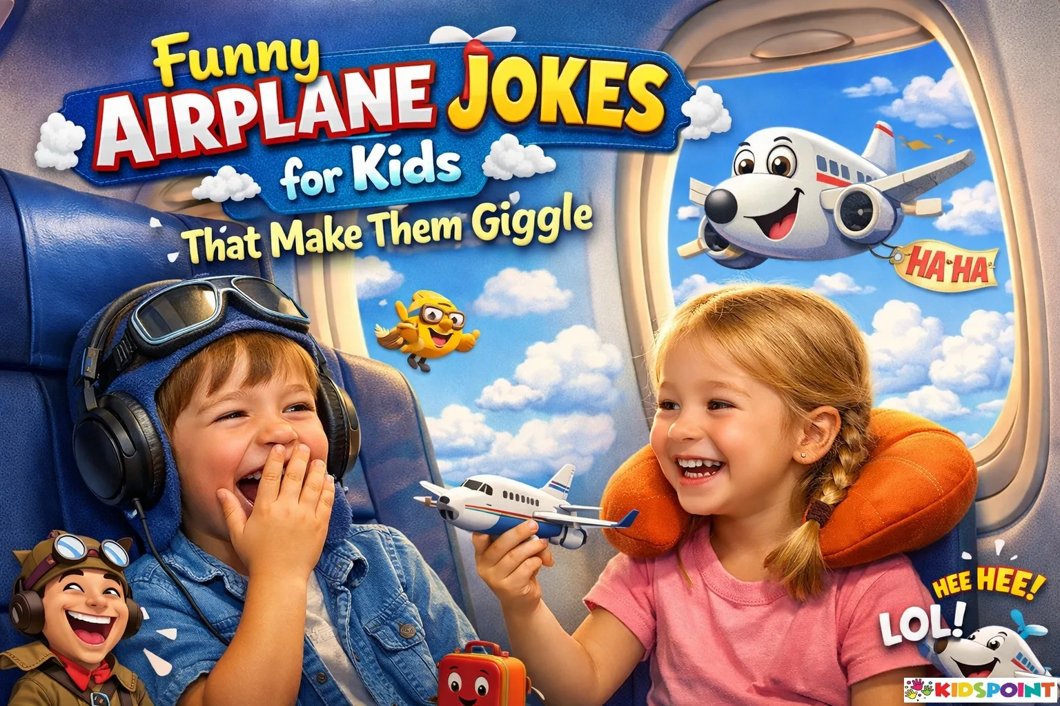 Funny Airplane Jokes for Kids That Make Them Giggle