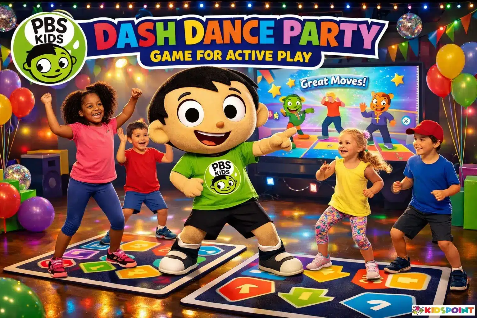 PBS Kids Dash Dance Party Game for Active Play