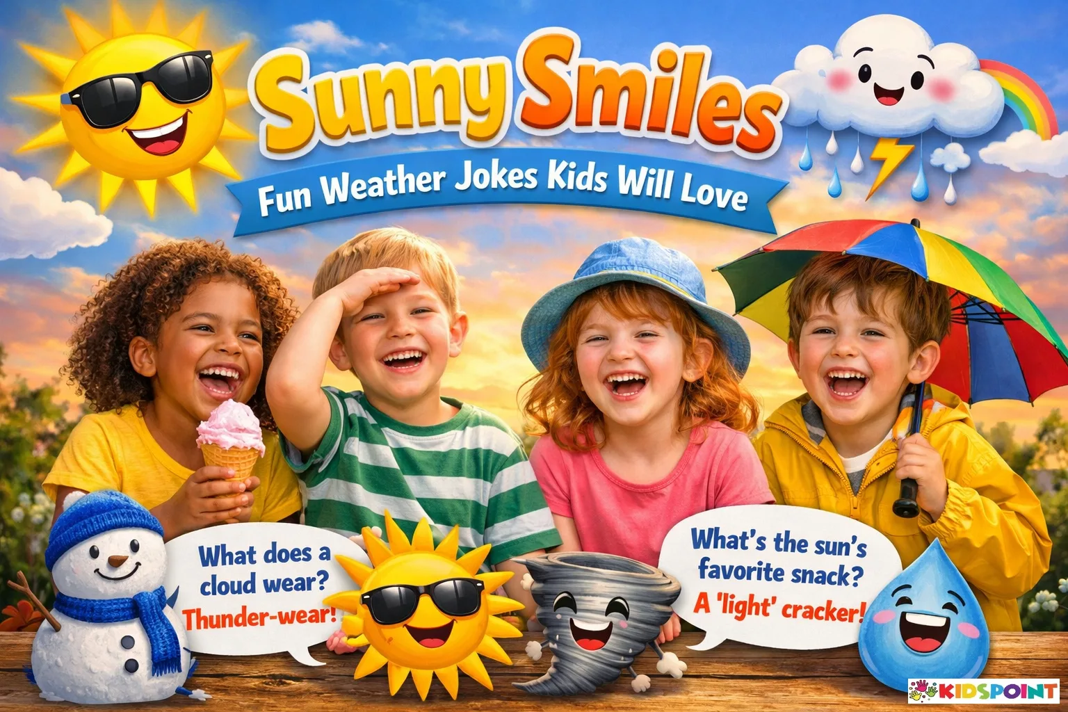 Sunny Smiles: Fun Weather Jokes Kids Will Love