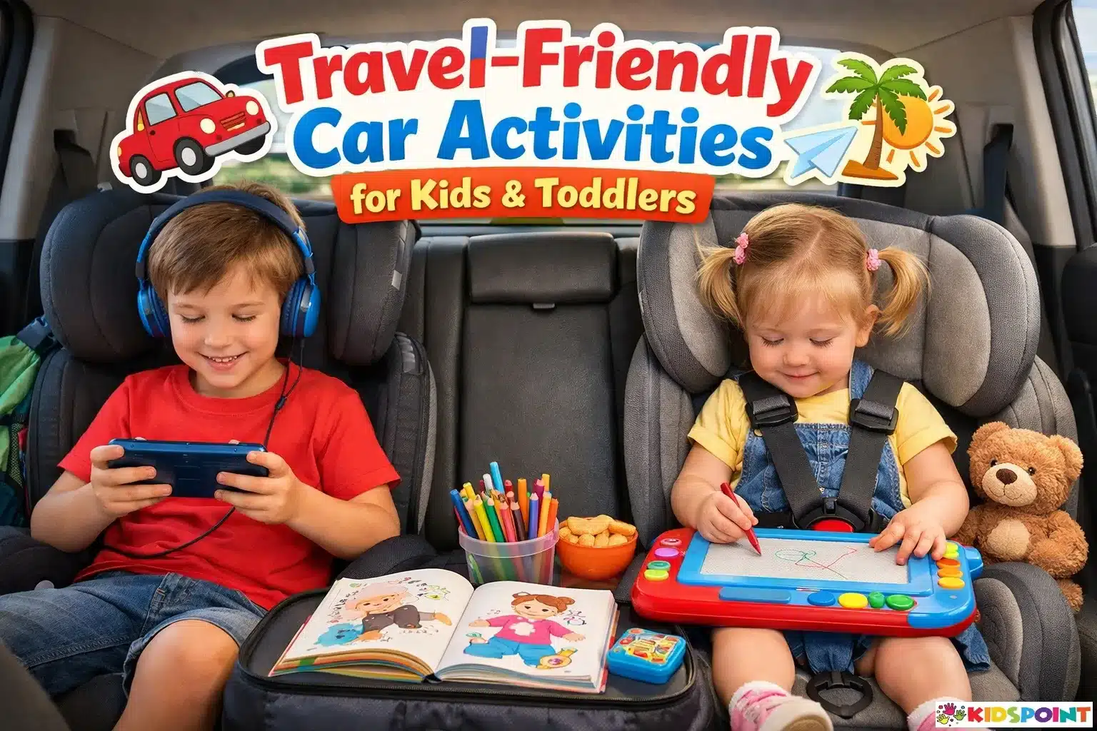 Travel-Friendly Car Activities for Kids and Toddlers