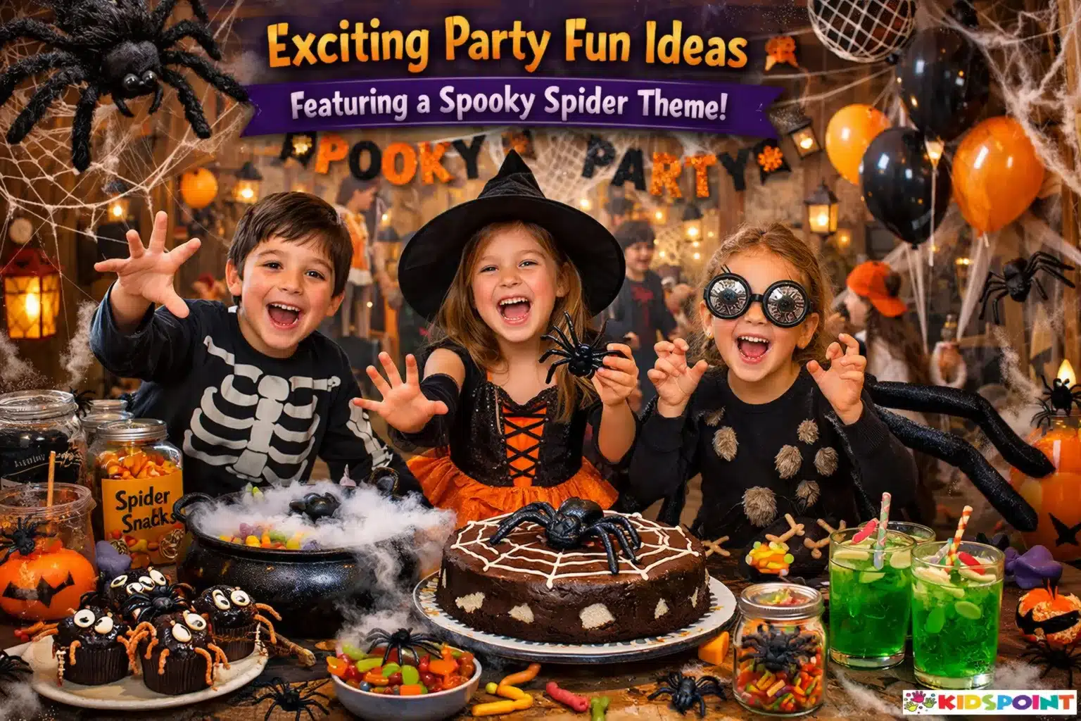 Exciting Party Fun Ideas Featuring a Spooky Spider Theme
