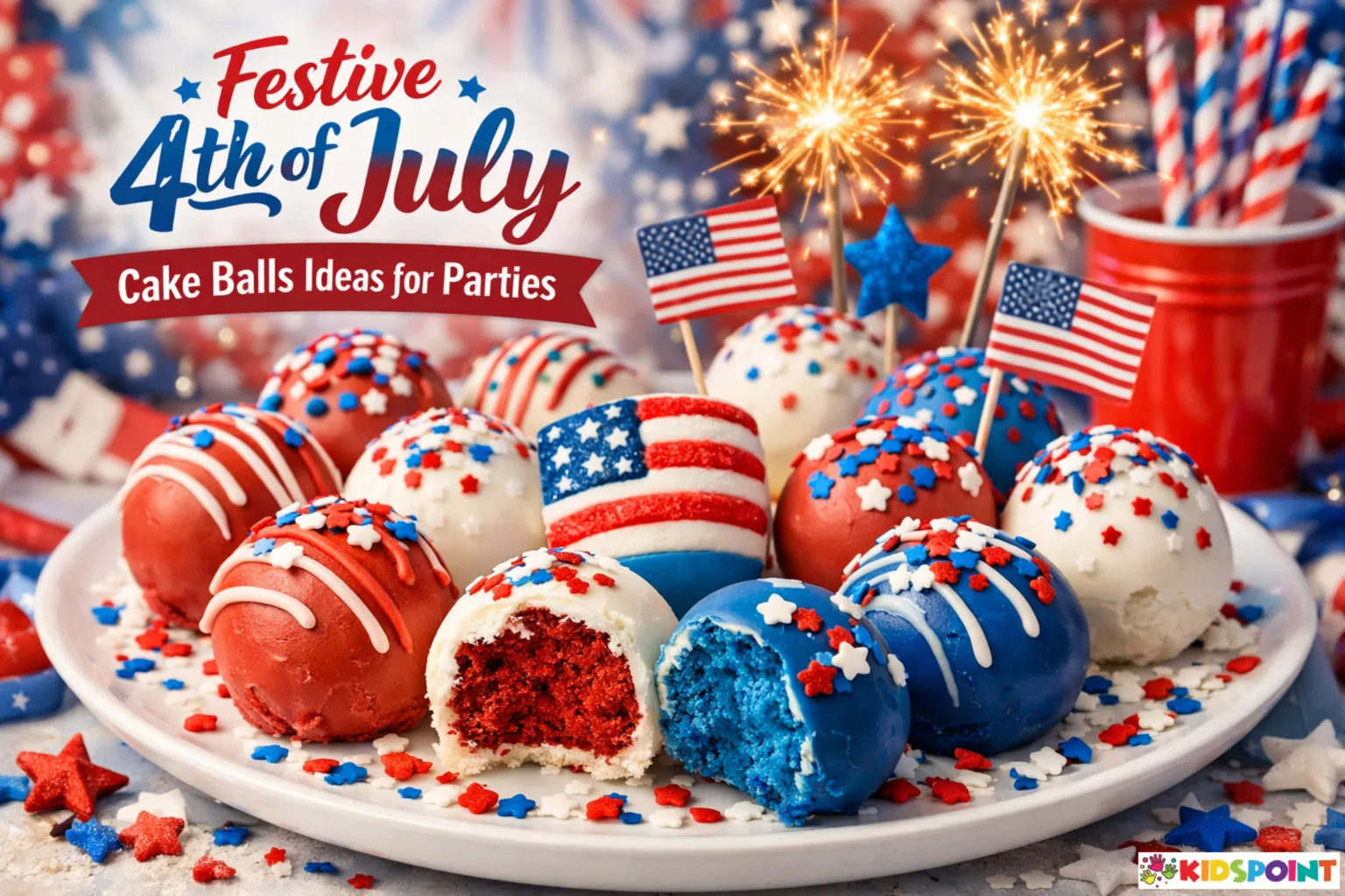 Festive 4th of July Cake Balls Ideas for Parties