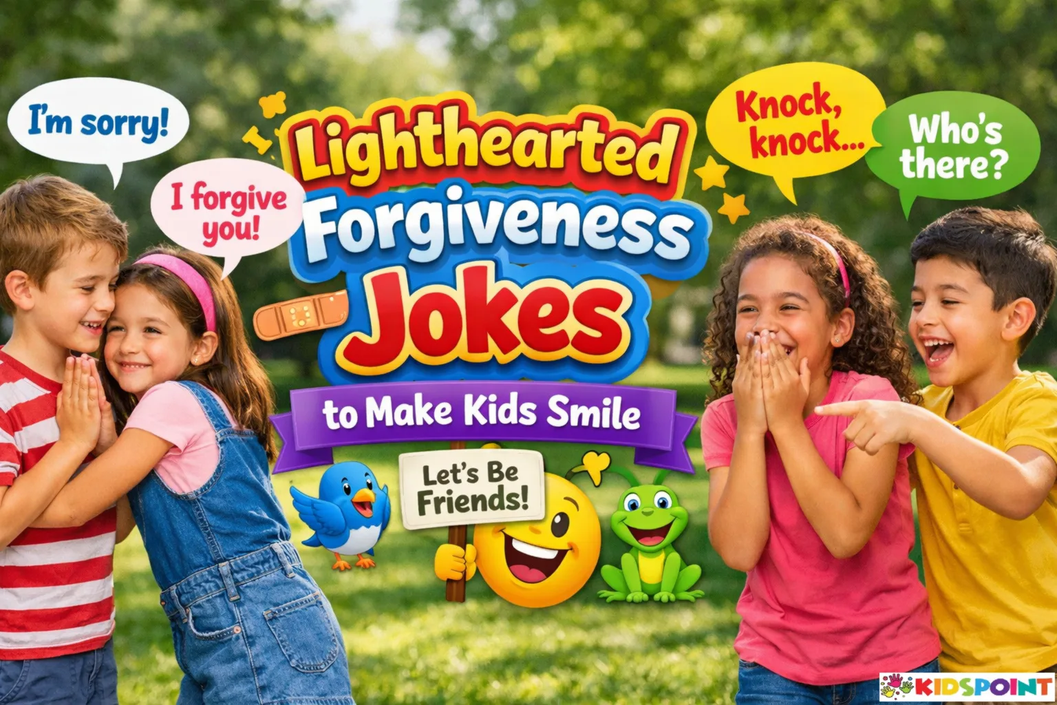 Lighthearted Forgiveness Jokes to Make Kids Smile