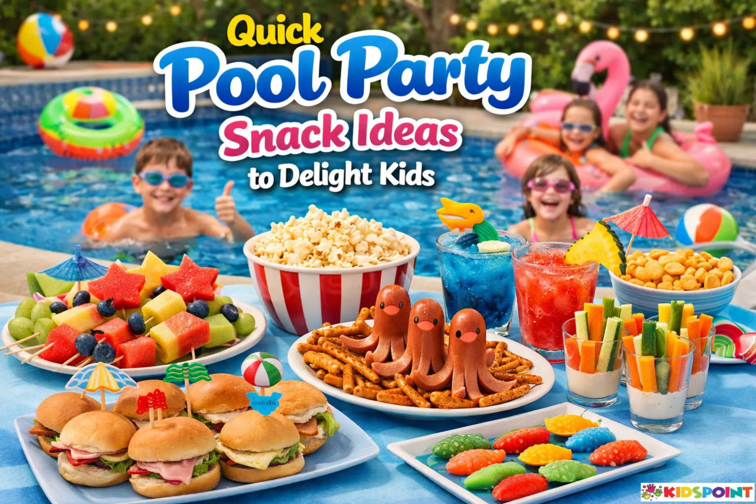 Quick Pool Party Snack Ideas to Delight Kids