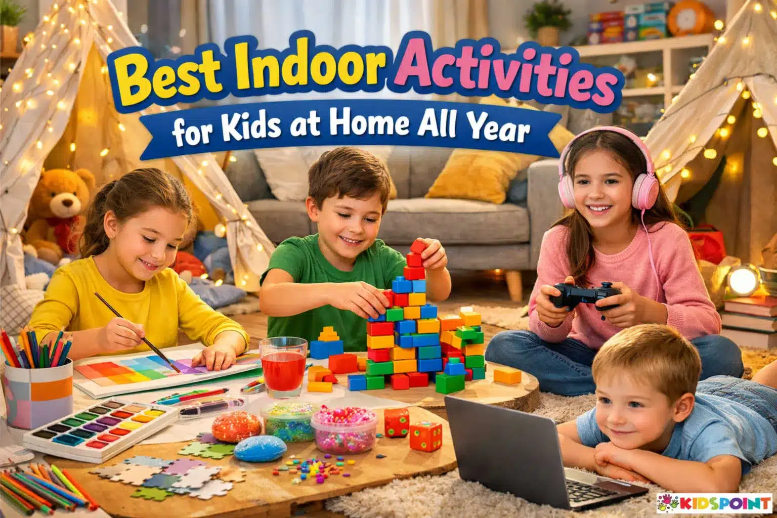 Best Indoor Activities For Kids At Home All Year The Kids Point Best Indoor Activities For Kids At Home All Year The Kids Point
