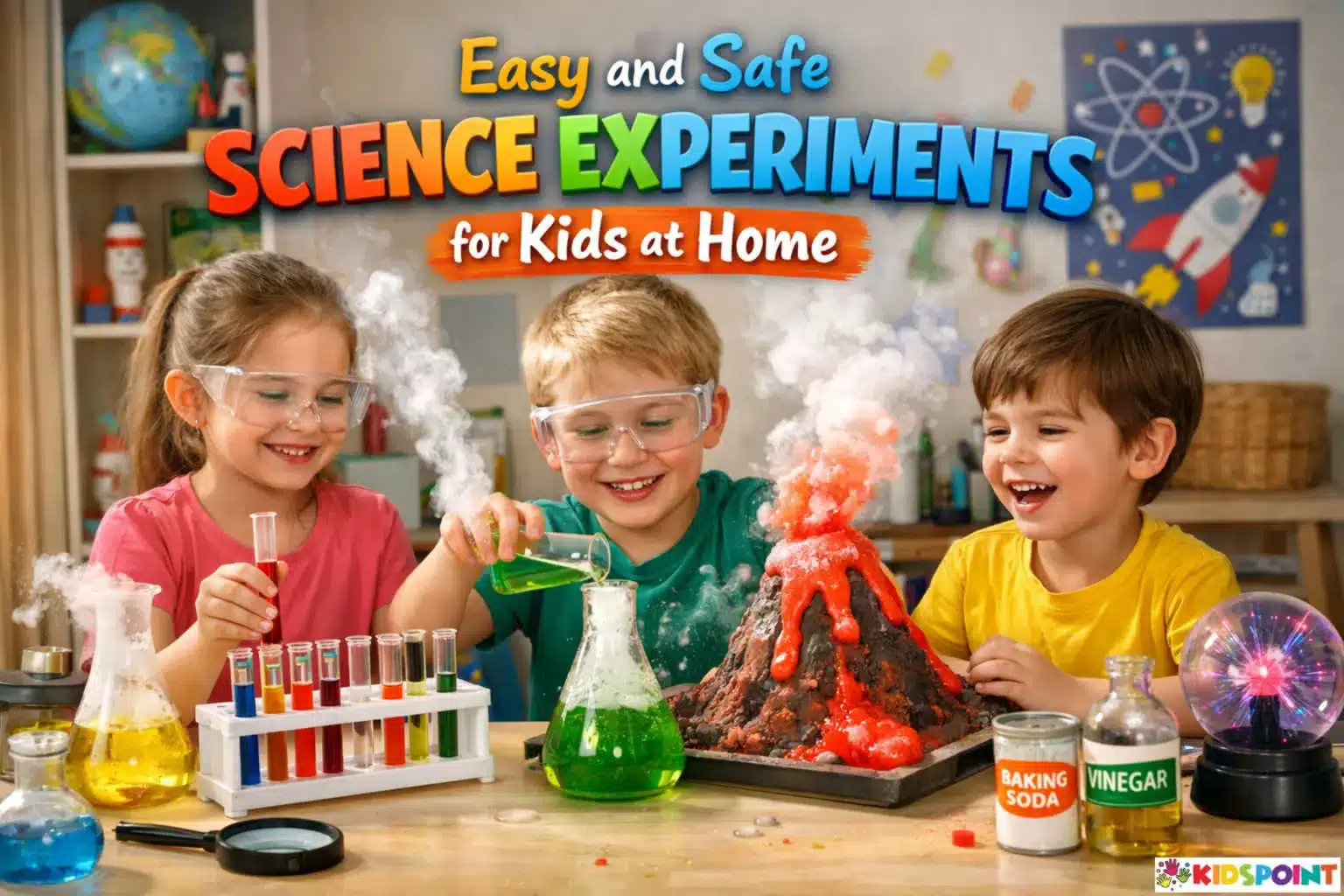 Easy and Safe Science Experiments for Kids at Home