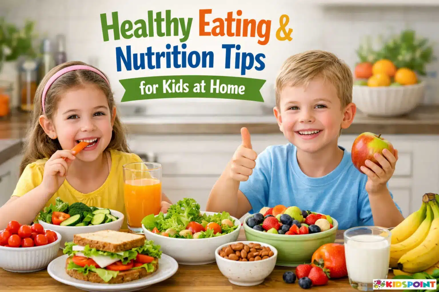 Healthy Eating and Nutrition Tips for Kids at Home