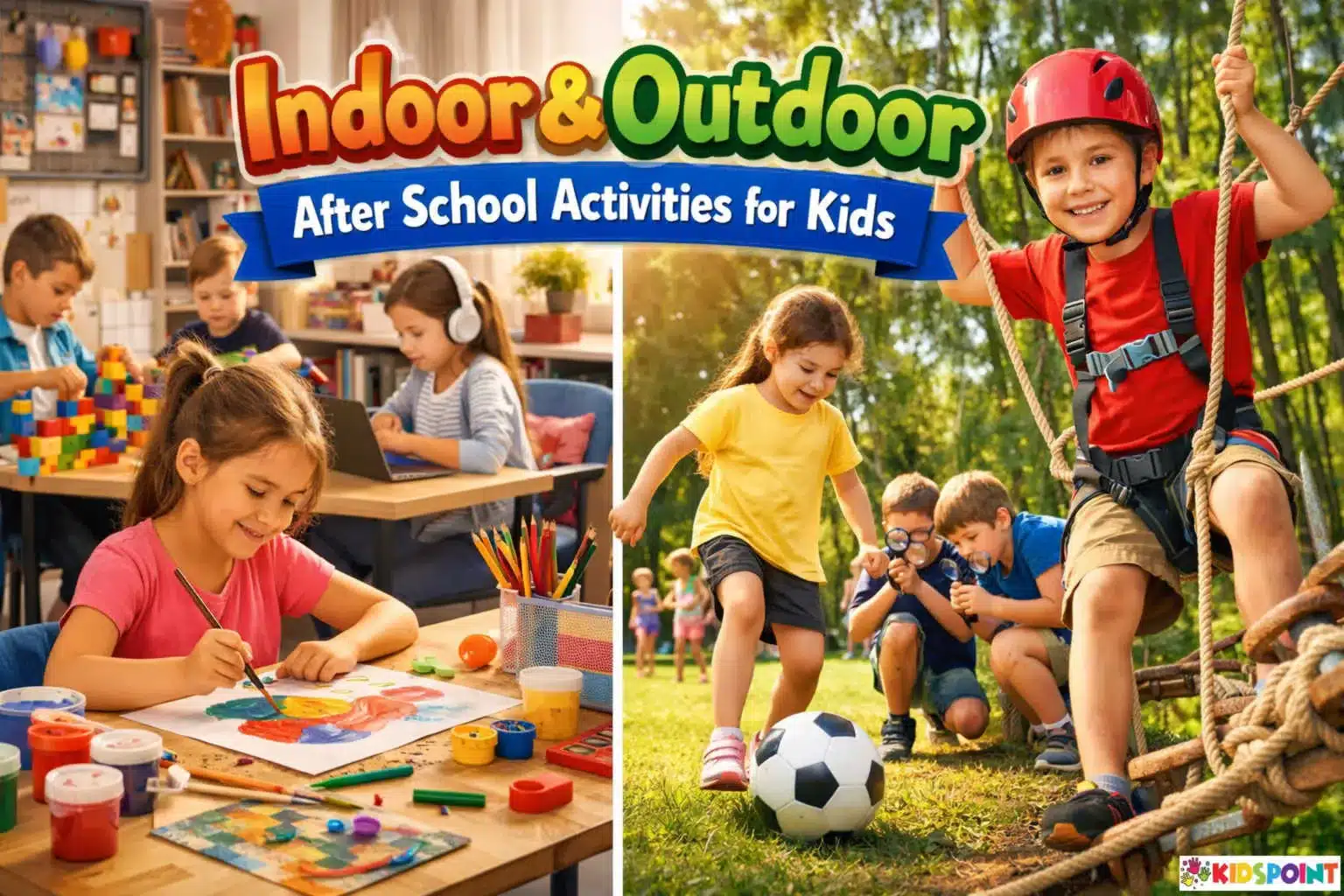 Indoor and Outdoor After School Activities for Kids