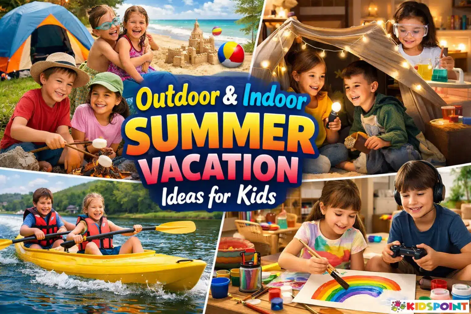 Outdoor and Indoor Summer Vacation Ideas for Kids