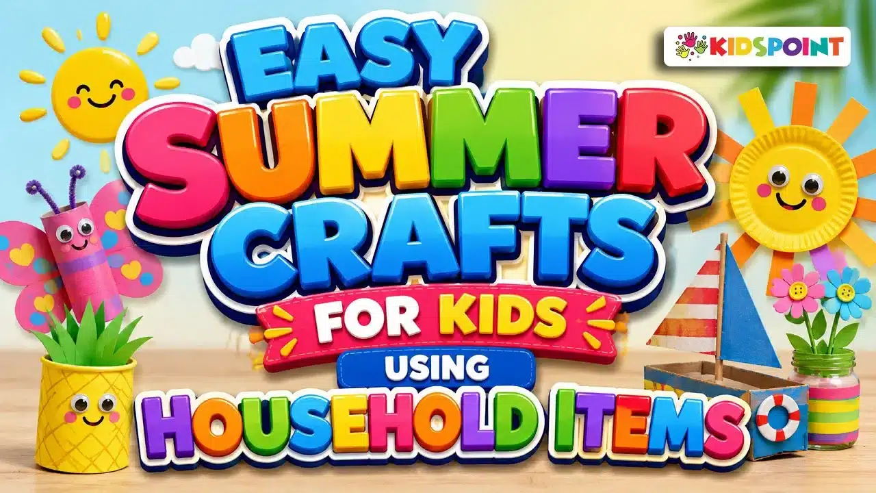 Easy Summer Crafts for Kids Using Household Items