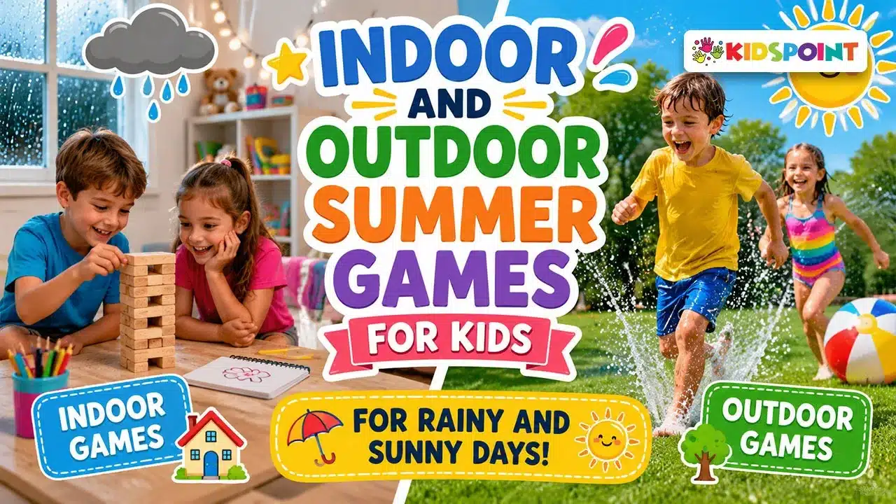 Indoor and Outdoor Summer Games for Kids for Rainy and Sunny Days