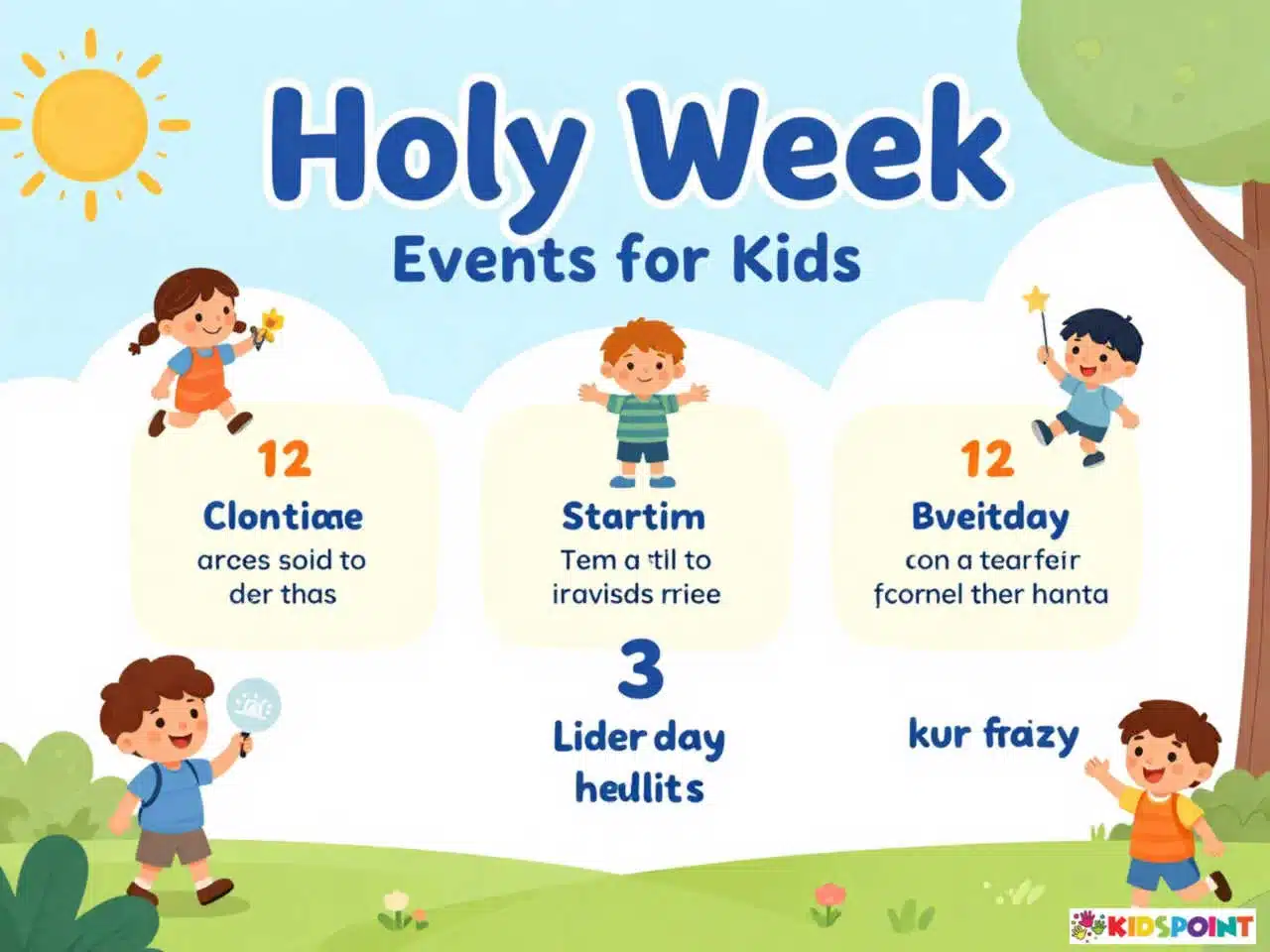 Holy Week Events for Kids Explained in Order
