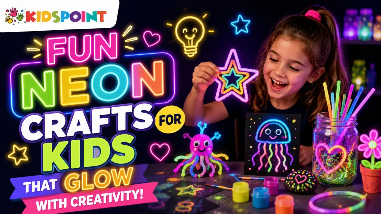 Fun Neon Crafts for Kids That Glow With Creativity