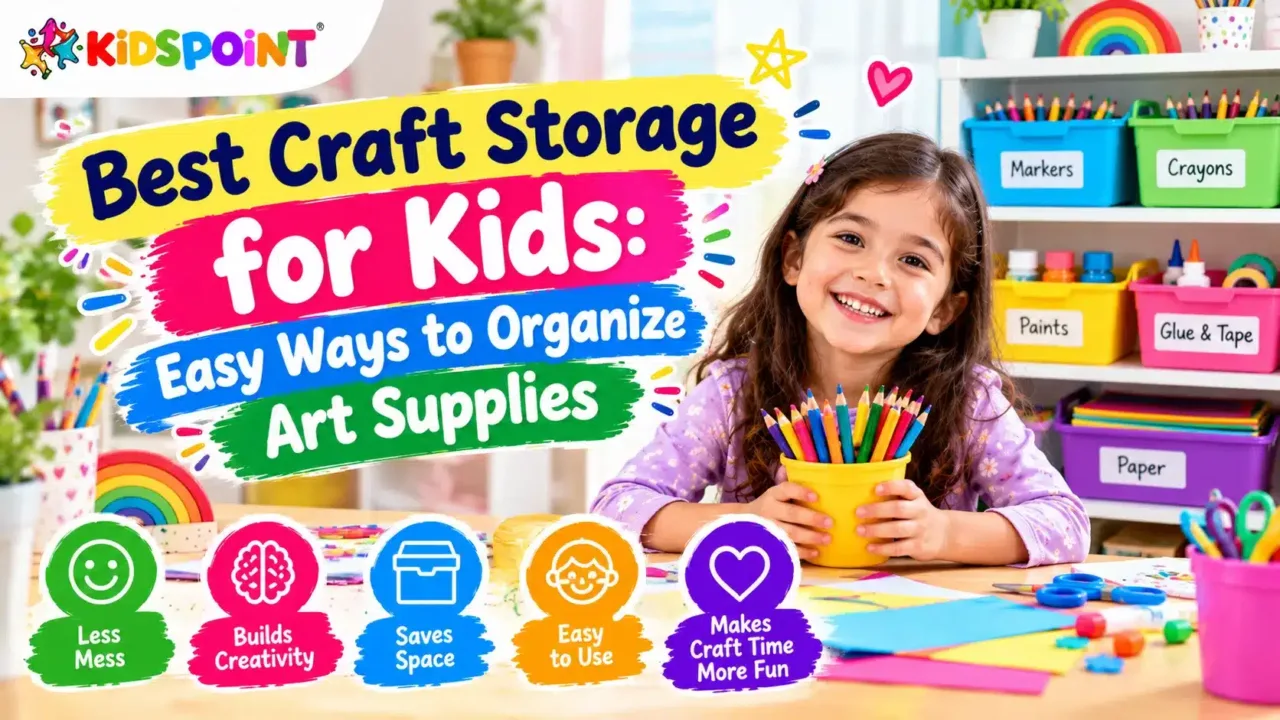 Best Craft Storage for Kids Easy Ways to Organize Art Supplies