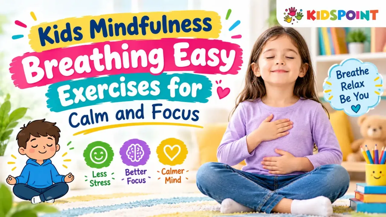Kids Mindfulness Breathing Easy Exercises for Calm and Focus